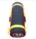Flat white leather PVC training sandbag weight bag for functional fitness strength workouts