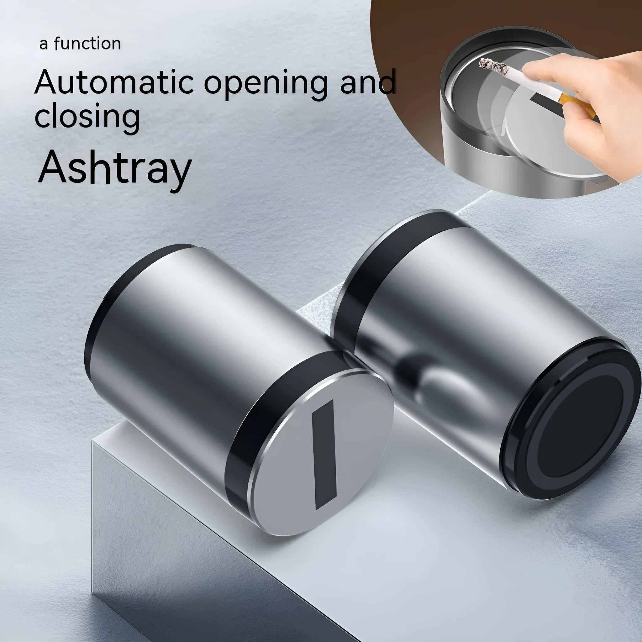Automatic induction ashtray with infrared sensor in aluminium alloy construction