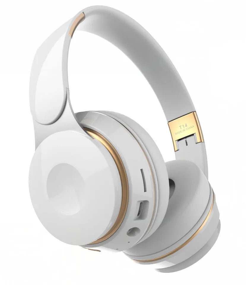 Foldable Bluetooth wireless earphones in multiple colours with head-mounted design
