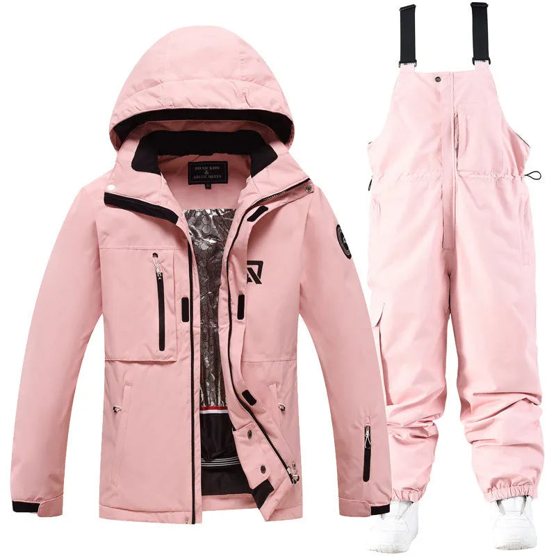 Unisex waterproof winter ski suit in multiple colour combinations for snow sports