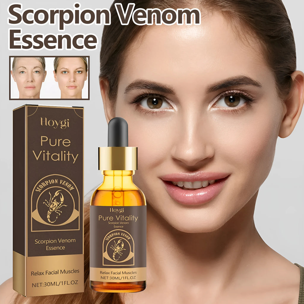 Firming and moisturising wrinkle fading essence 30ml bottle with hyaluronic acid and nicotinamide ingredients