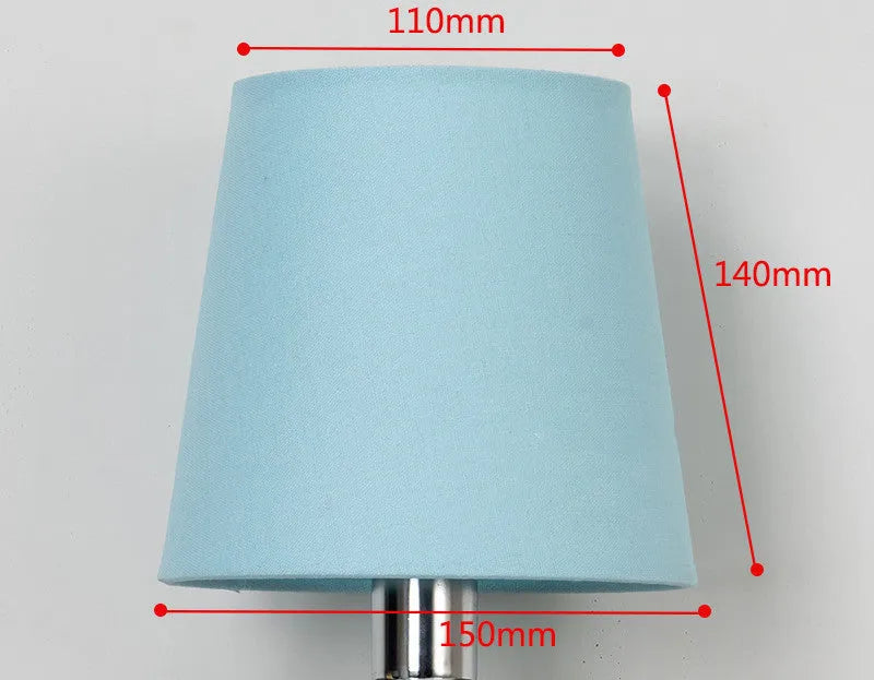 Modern minimalist fabric lampshade with horizontal paste texture in multiple colour options