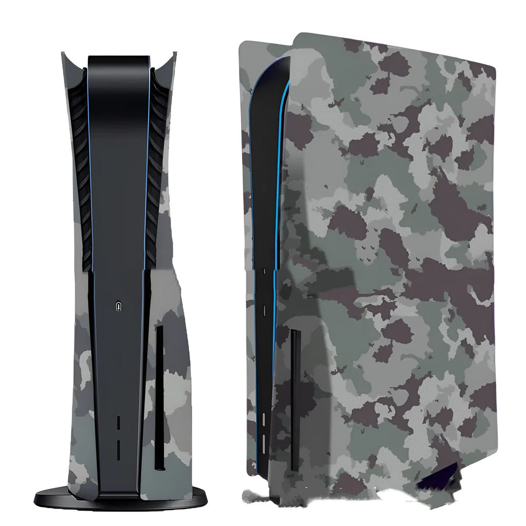 PS5 camouflage shell with cooling hole, ABS cover, 43 x 28 x 5.5 cm, P5 1.0 CD ROM Board