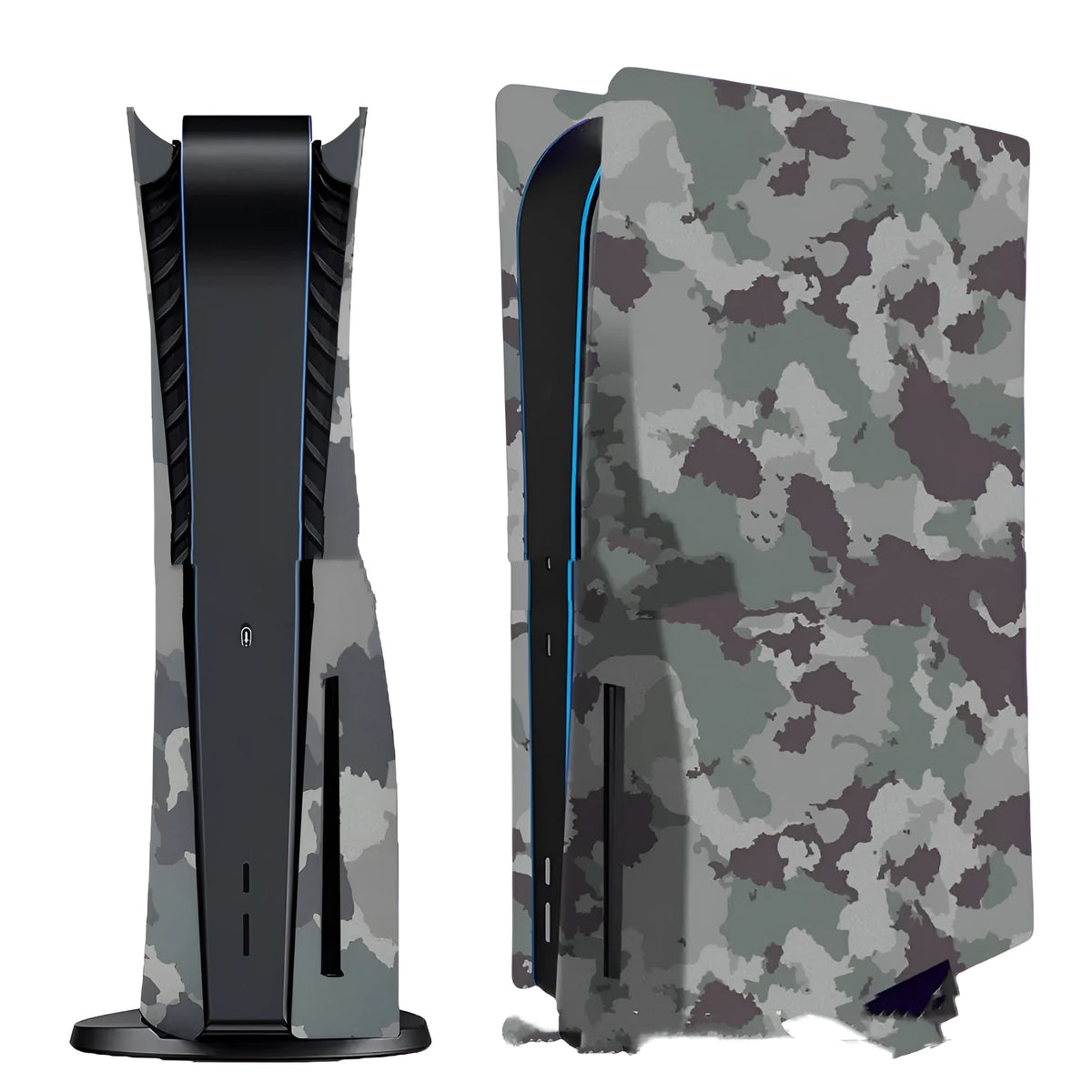 PS5 camouflage shell with cooling hole, ABS cover, 43 x 28 x 5.5 cm, P5 1.0 CD ROM Board