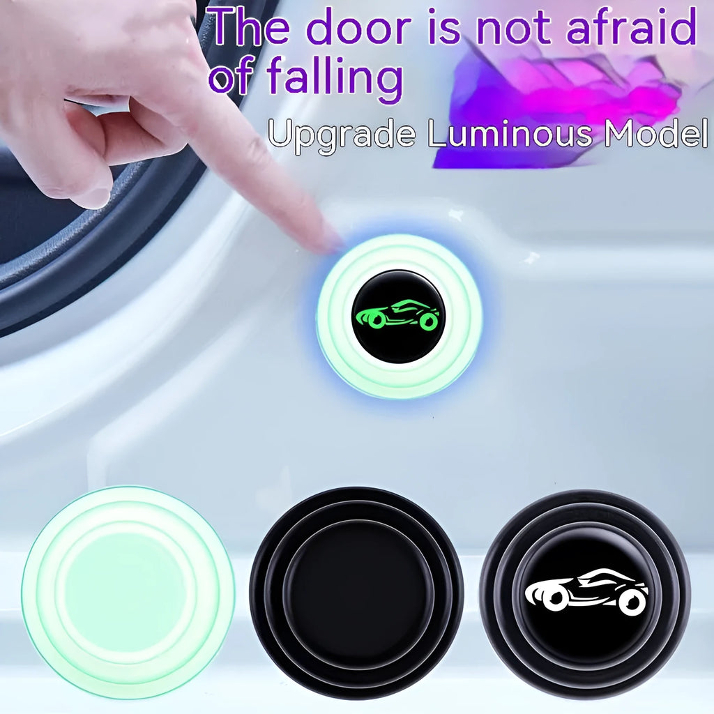 20mm silicone car door shock absorber stickers in black and luminous colour options