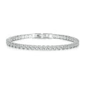 Silver gold-plated simple fashion zircon bracelet for women with cubic zirconia stones