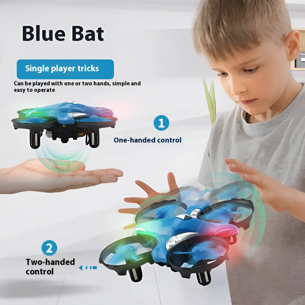 Four-axis mini UAV plastic gesture sensing drone under 30cm for teenagers