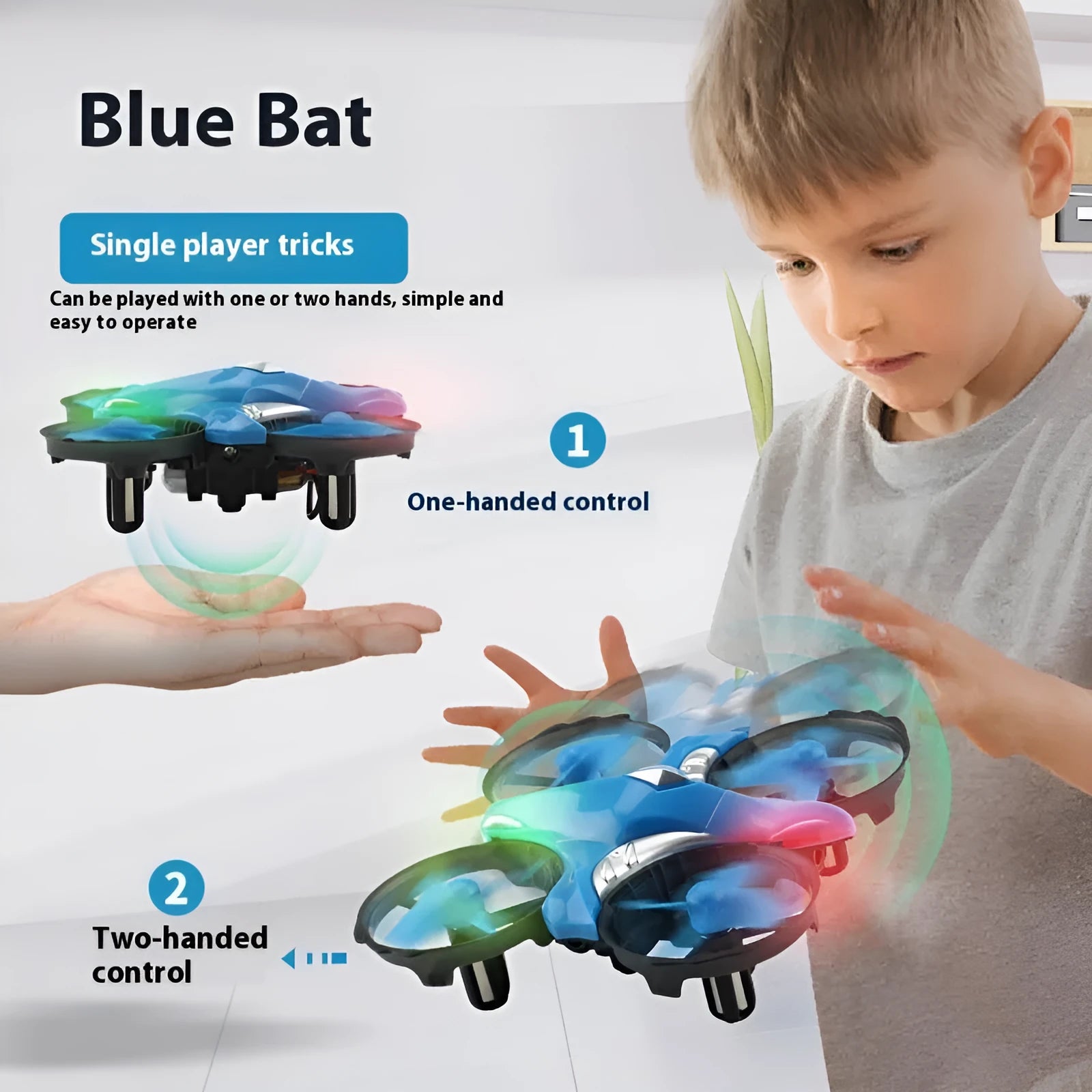 Four-axis mini UAV plastic gesture sensing drone under 30cm for teenagers