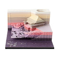 One Piece architecture sticky notes showing castle and building designs on 80x45mm craft paper