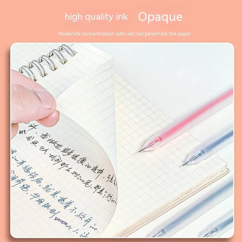 0.5mm gel pen with plastic shell from a 12-colour journal pen series, supplied as a single stationery pen