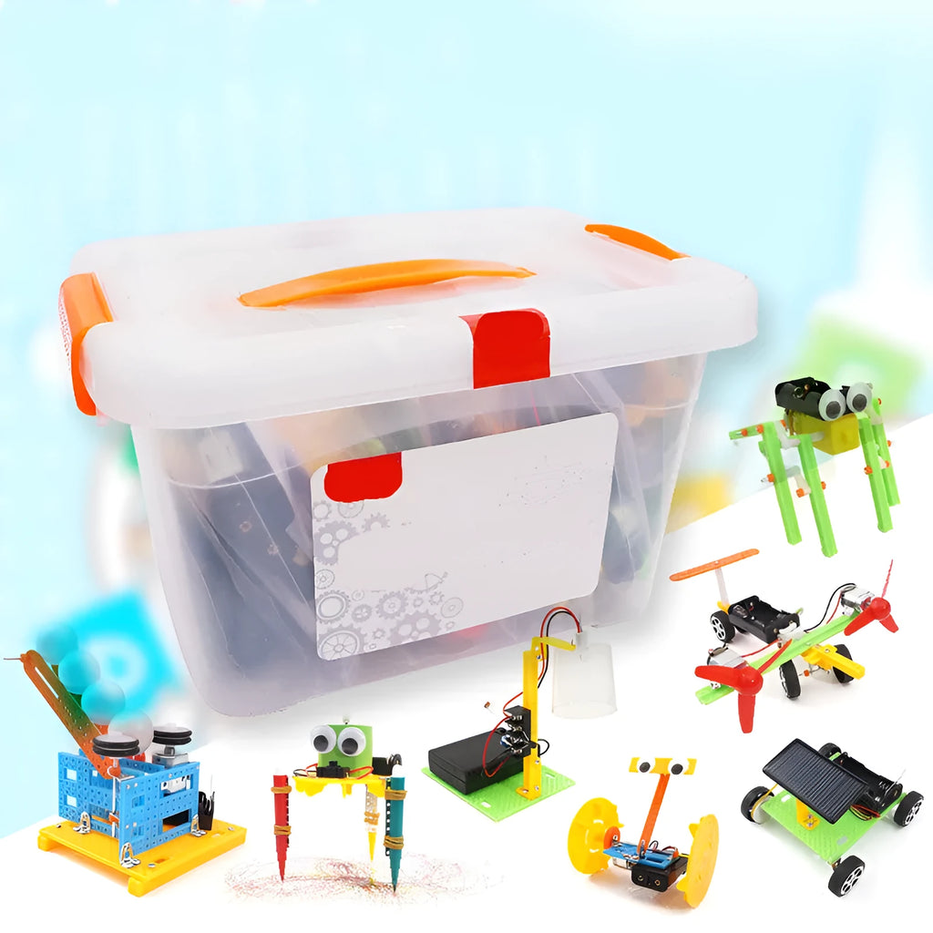 DIY plastic assembling building blocks educational toy set for science experiments and hands-on learning