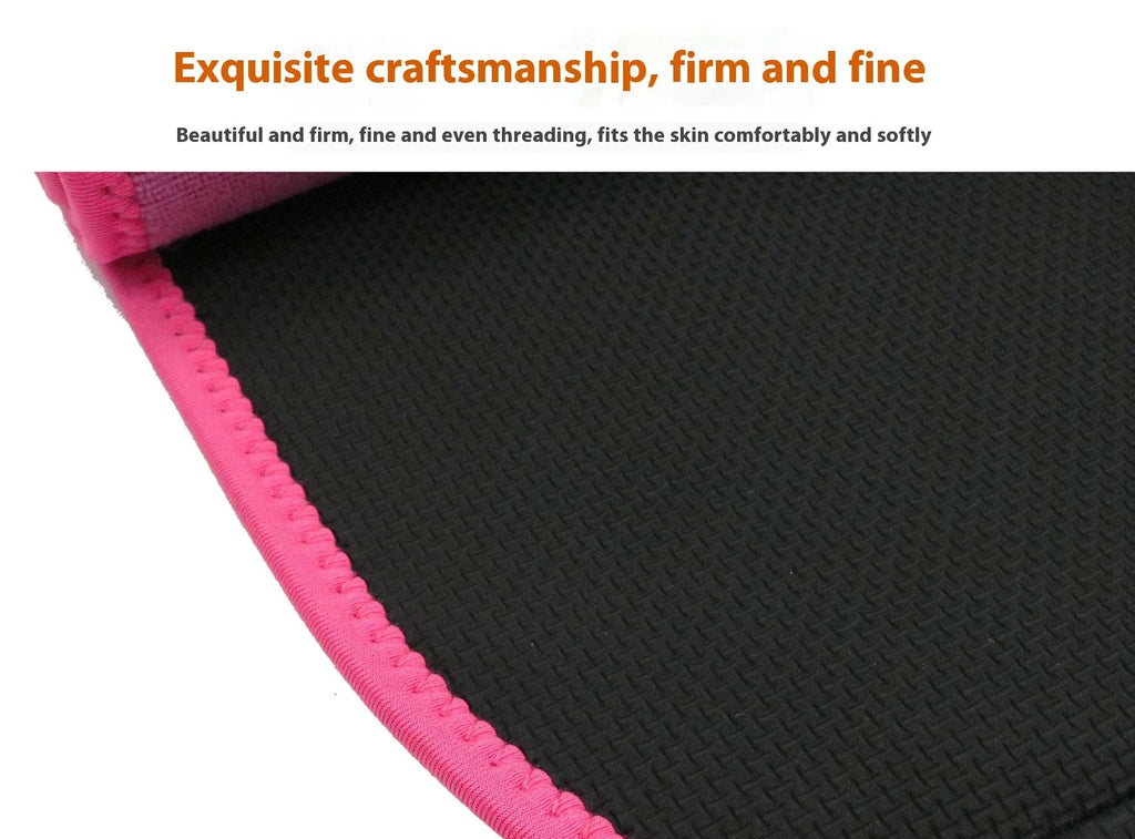 Neoprene lumbar support belt for fitness and running in black, blue, and pink colours