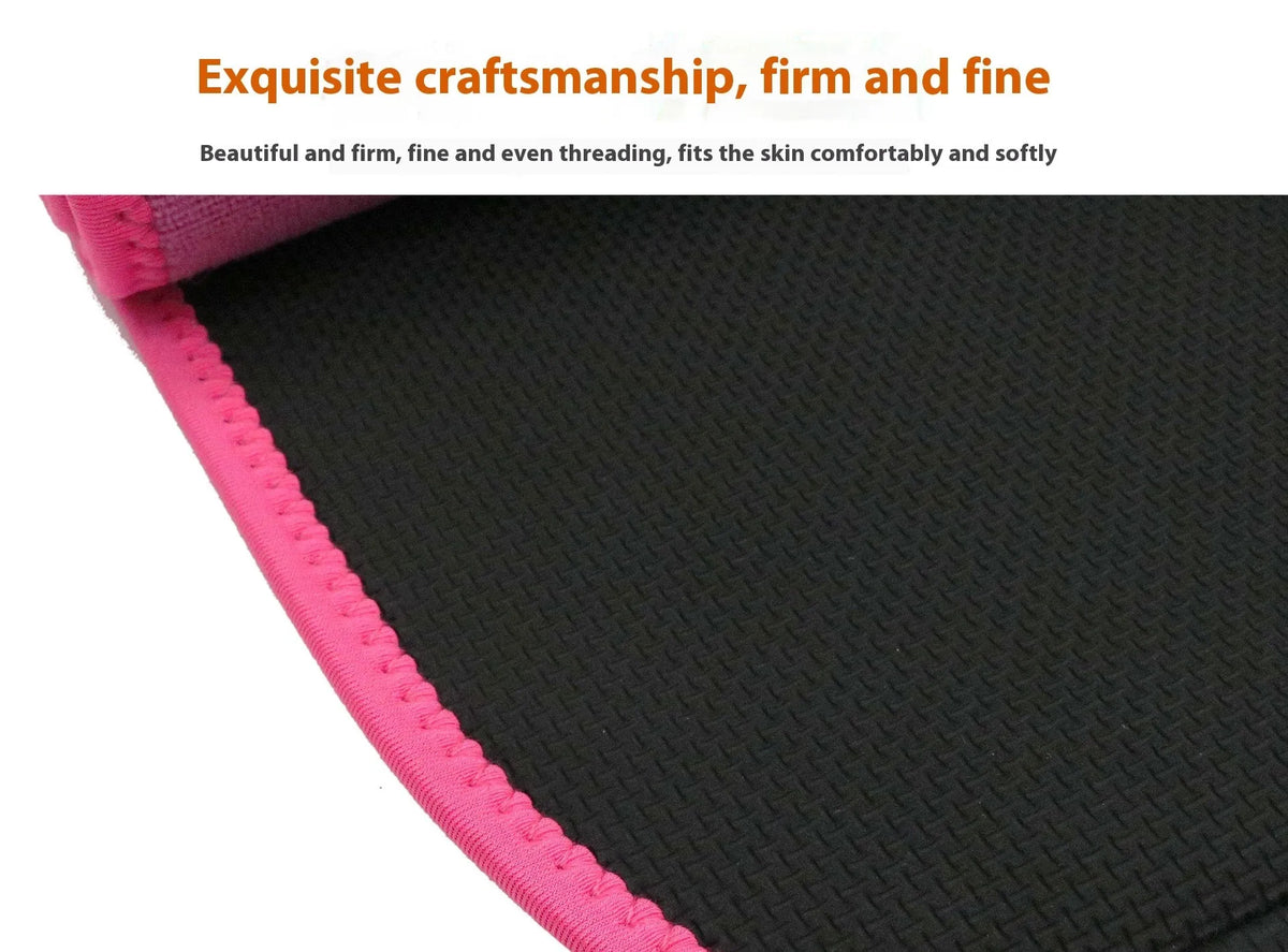 Neoprene lumbar support belt for fitness and running in black, blue, and pink colours