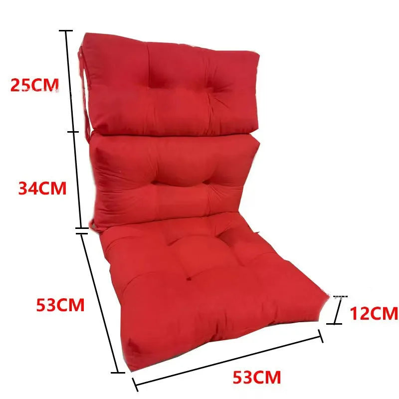 Outdoor hanging basket chair cushion in solid colour, polyester fabric, 112x53cm, for garden swing