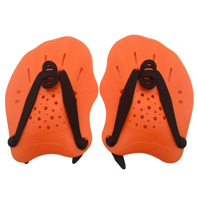Silicone swimming training paddle gloves in multiple colours for freestyle stroke development