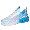 Women's mesh fashion casual sneakers in Moonlight colour with lace-up closure and PU sole