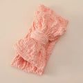 Kids plaid bow headband made from woven cloth with high elastic band, random colour, one children's hairband