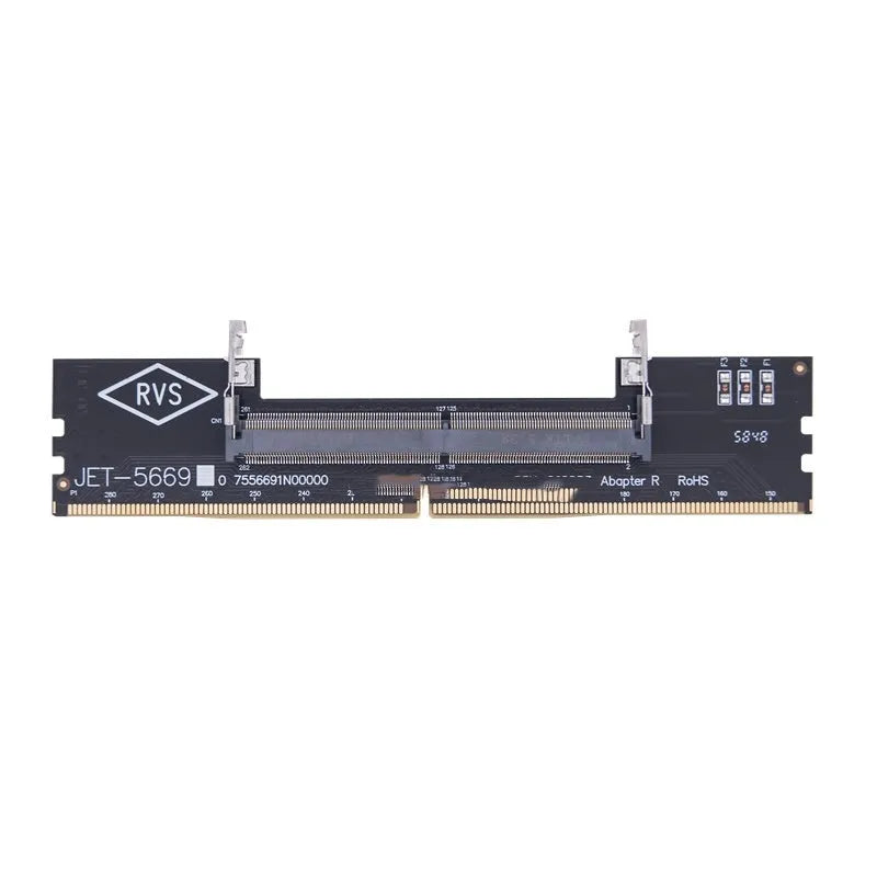 DDR4 laptop to desktop memory adapter card with electrostatic bag for testing laptop memory on desktop systems