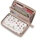 Slim anti-theft PU card holder wallet with RFID blocking in multiple colour options.