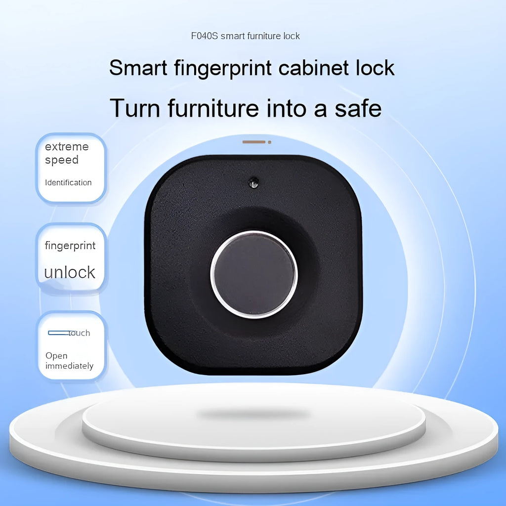 FO40S black fingerprint lock for drawer, wardrobe, office file cabinet and dressing cabinet