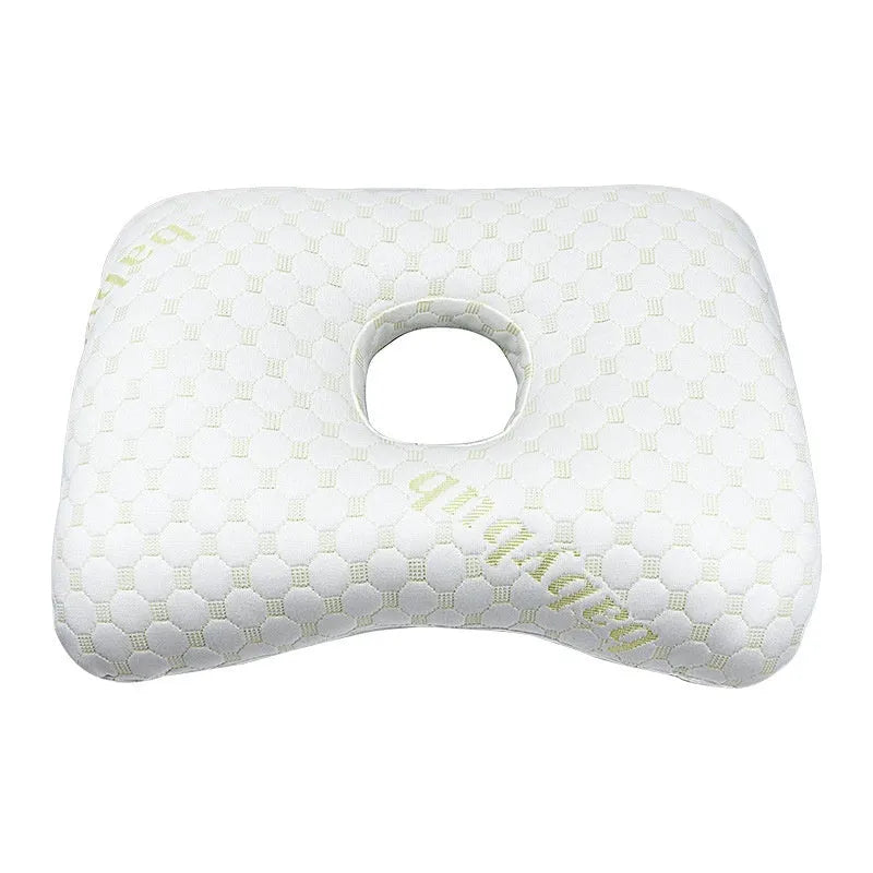 Single hole ear pillow for beauty salon treatments in grey colour