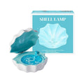 Wireless mini Bluetooth shell light stereo speaker with wave light in three colours for desktop outdoor home use