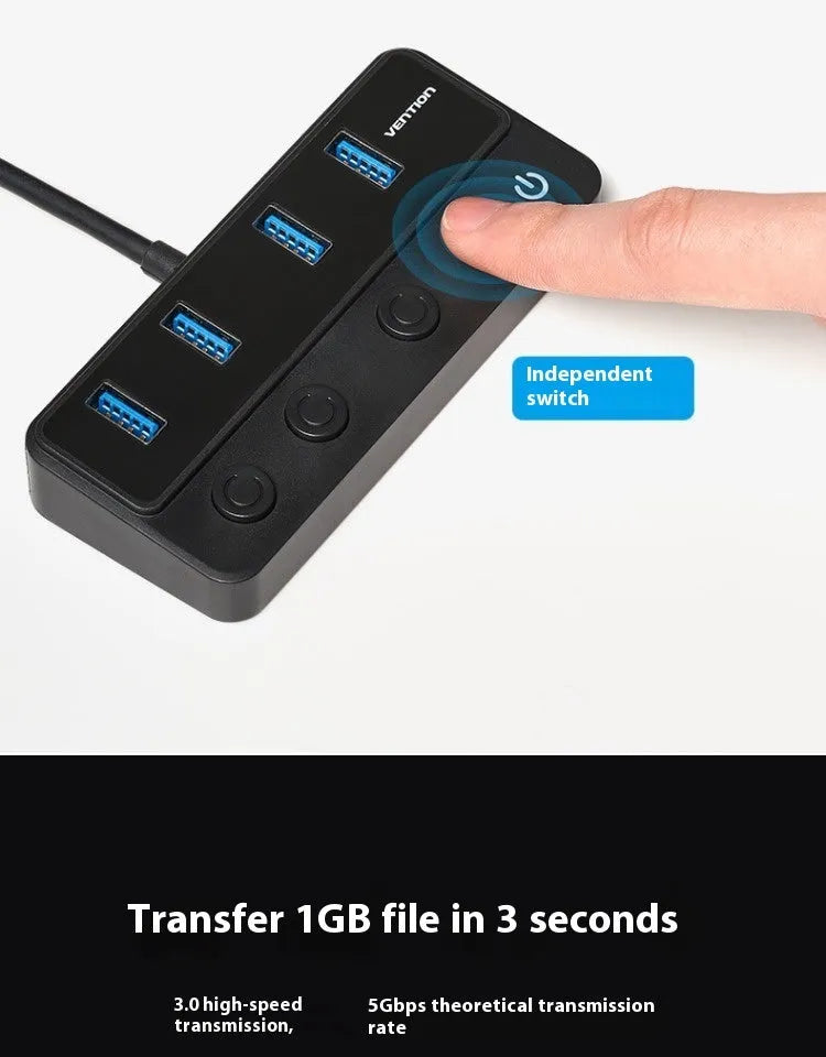 Vention USB 3.0 extender expansion dock with four interfaces and 1 metre cable