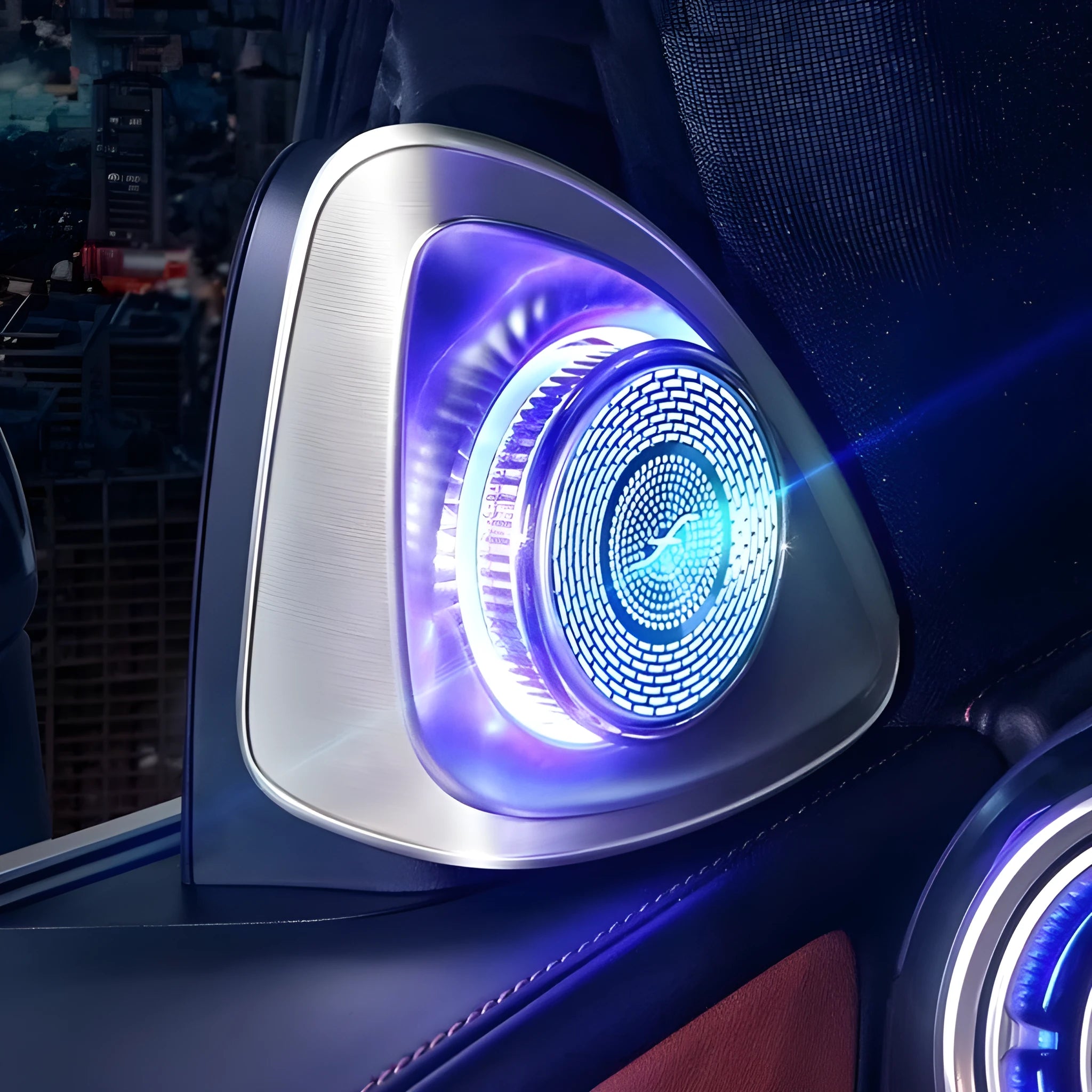 Mercedes-Benz GLC X254 speaker grilles with rotating tweeter design