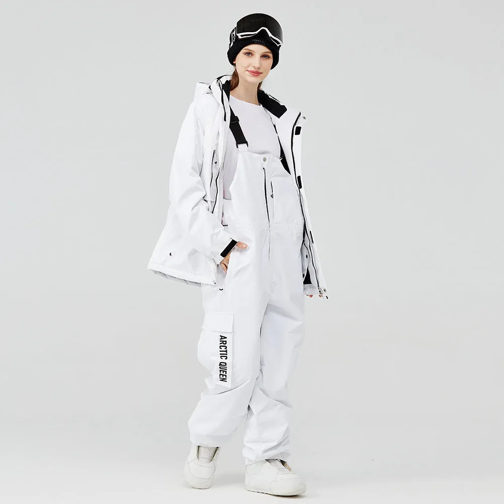 Unisex waterproof winter ski suit in multiple colour combinations for snow sports