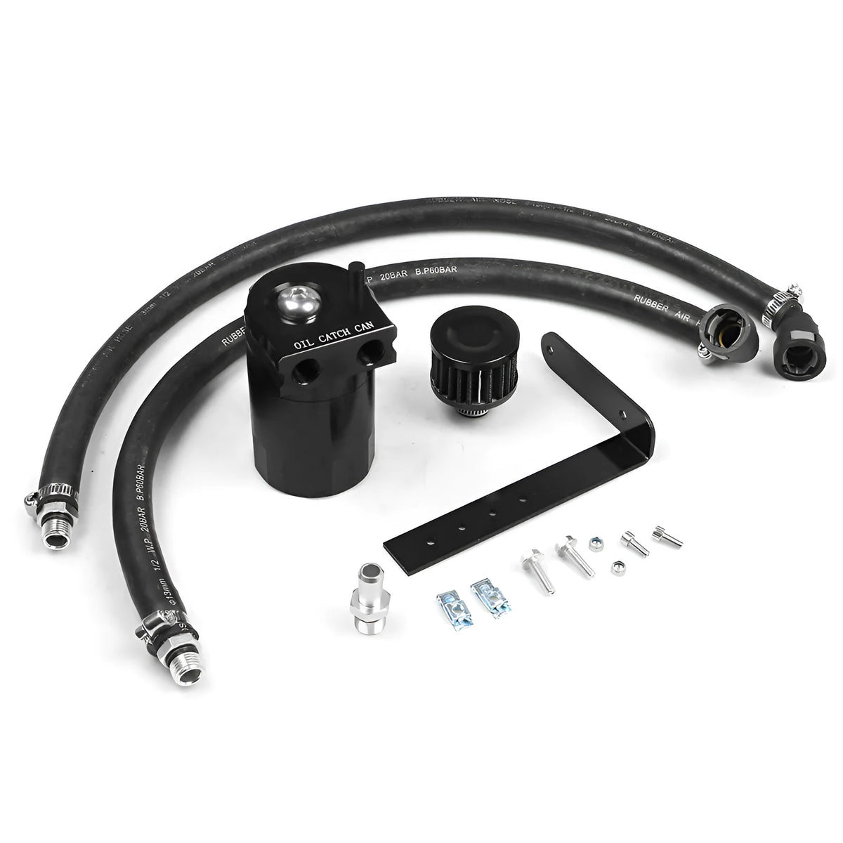 Aluminum alloy oil separator for Ford Expedition in black, blue, red, and silver colour options.