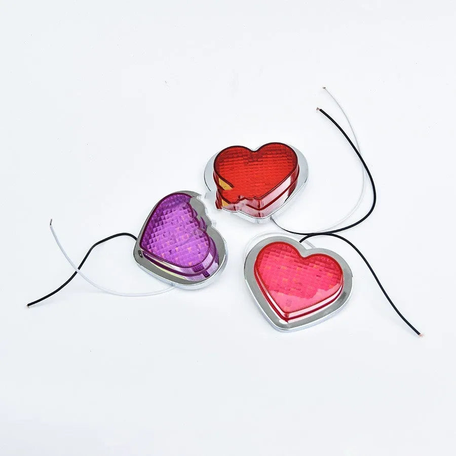 12v heart-shaped Japanese-style LED sidelight for vehicle body width illumination in multiple colours