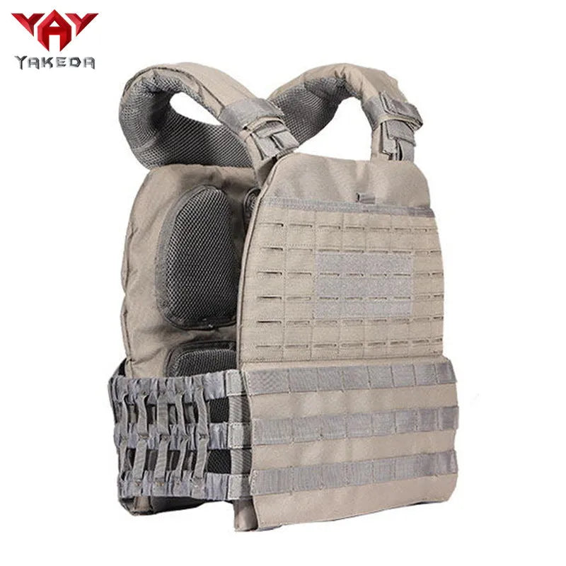Tactical training vest in military green, 600D encryption polyester, adjustable 75-125cm waist, 1.2kg