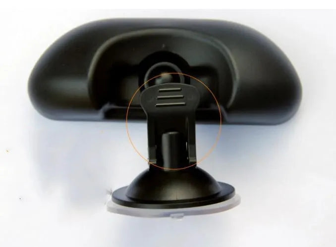 Large black car baby observation mirror with ABS frame, HD glass, and 360 degree rotating suction cup
