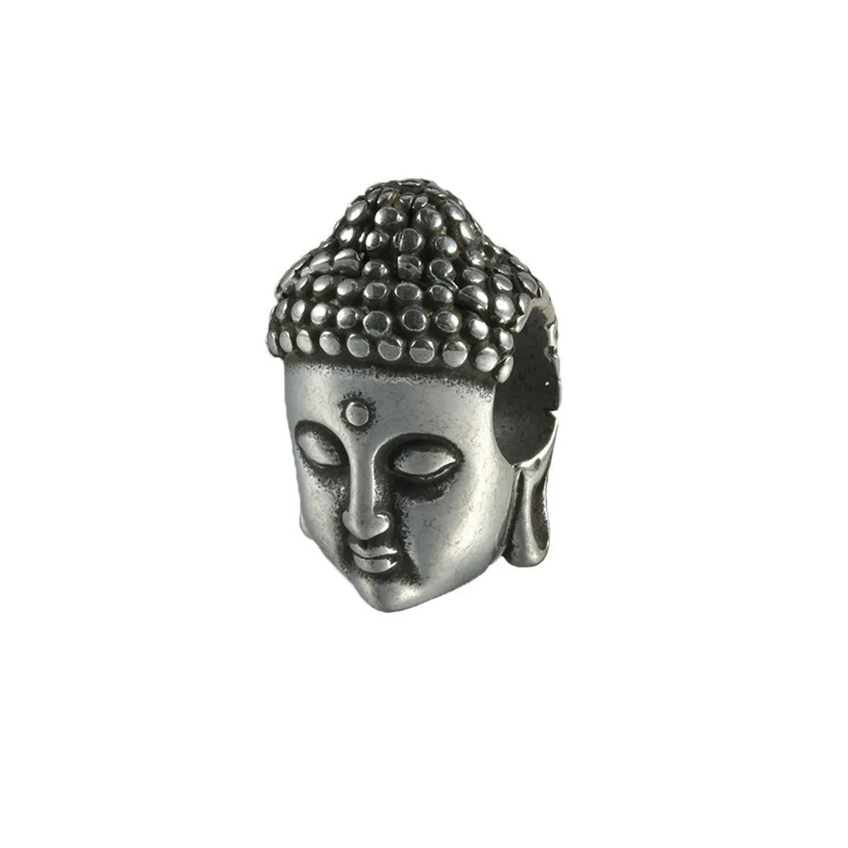 Stainless steel earrings with hollow skull and Buddha head geometric designs in multiple colour options