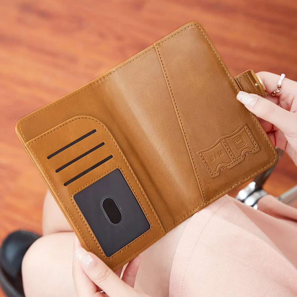 Women's PU passport holder with aircraft pattern design in multiple colour options showing organised document storage compartments