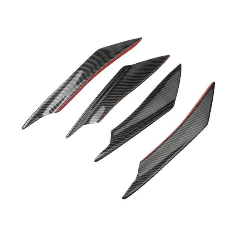 Carbon fibre pattern ABS plastic car bumper blade or front lip spoiler kit