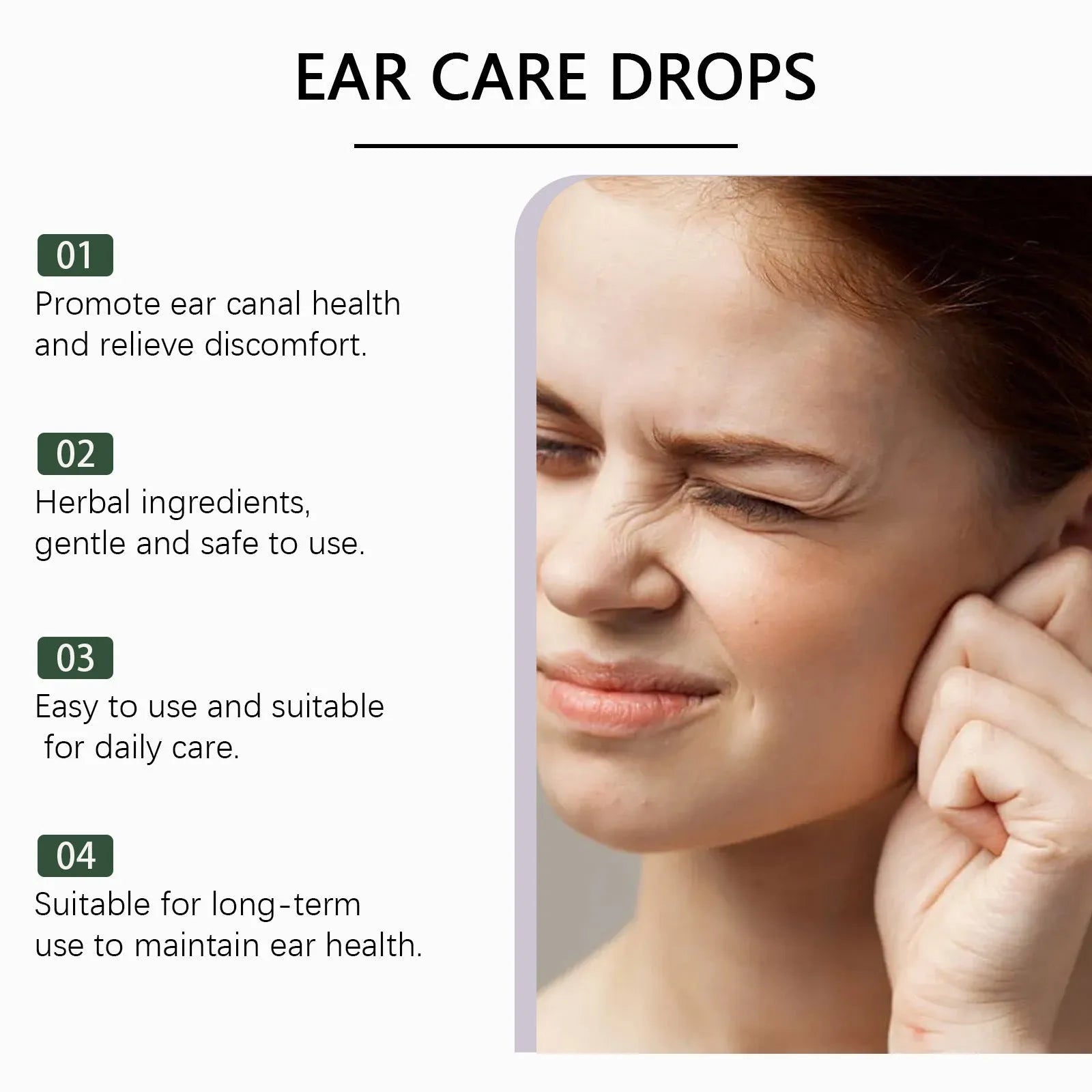 Mild Care Drops 30ml bottle with botanical formula including hamamelis and lavender oil