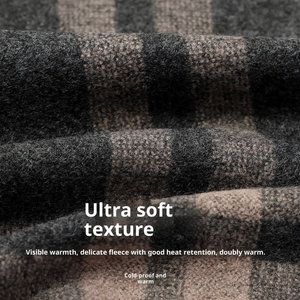 Long viscose winter scarf in navy blue measuring 180cm by 30cm for windproof cold protection
