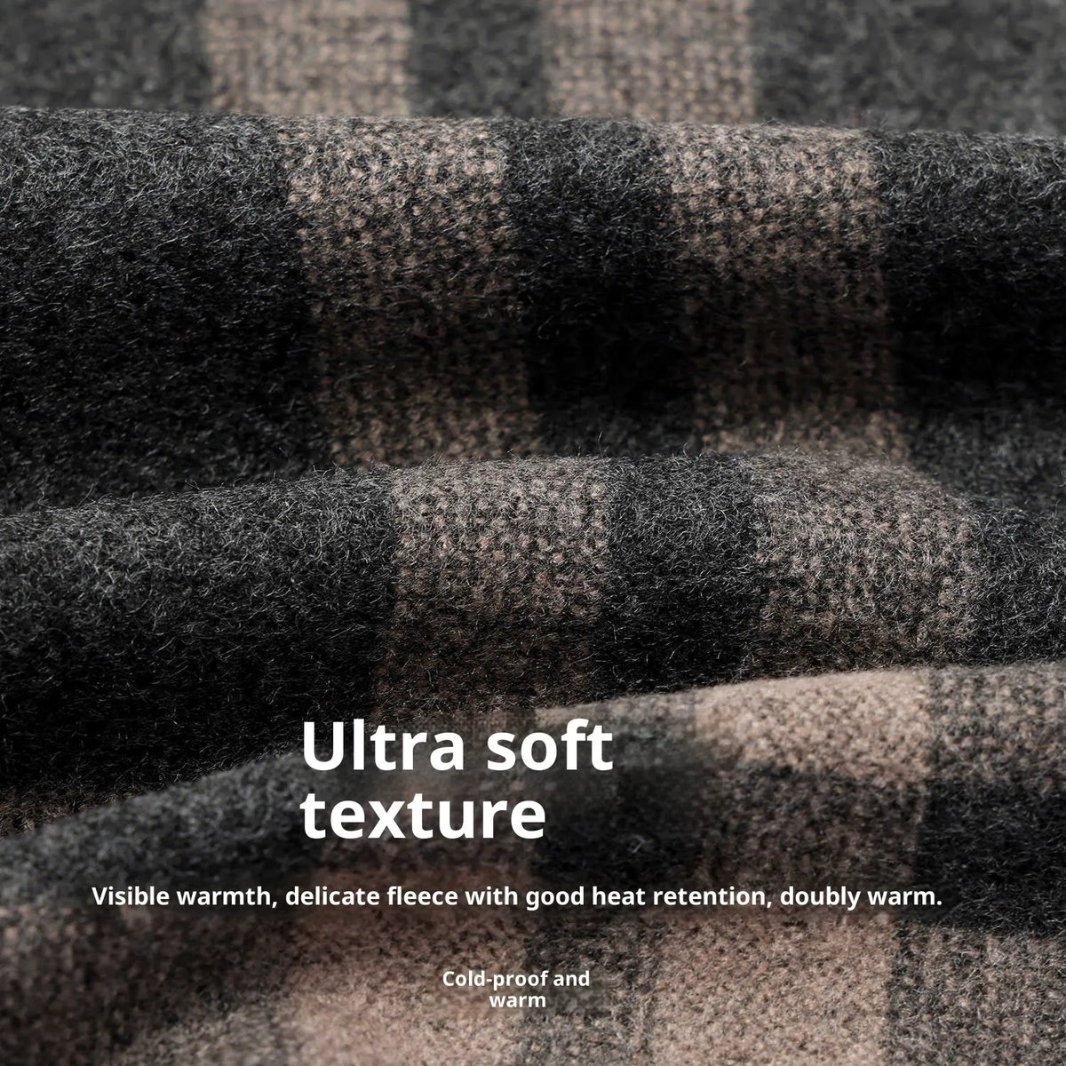 Long viscose winter scarf in navy blue measuring 180cm by 30cm for windproof cold protection
