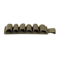 Tactical 6-hole storage sticker made of 1000D nylon in army green, showing six slots for tools.