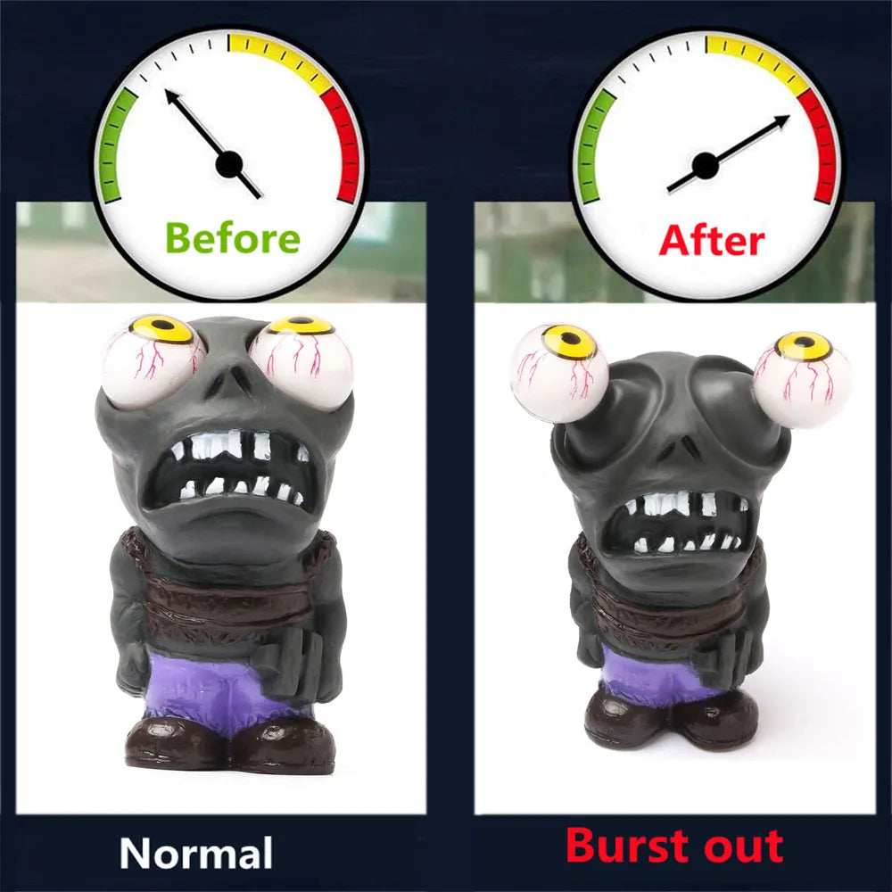 Turbo car blow-off valve explosive eye doll ornament kit with pressure valve and copper fittings.