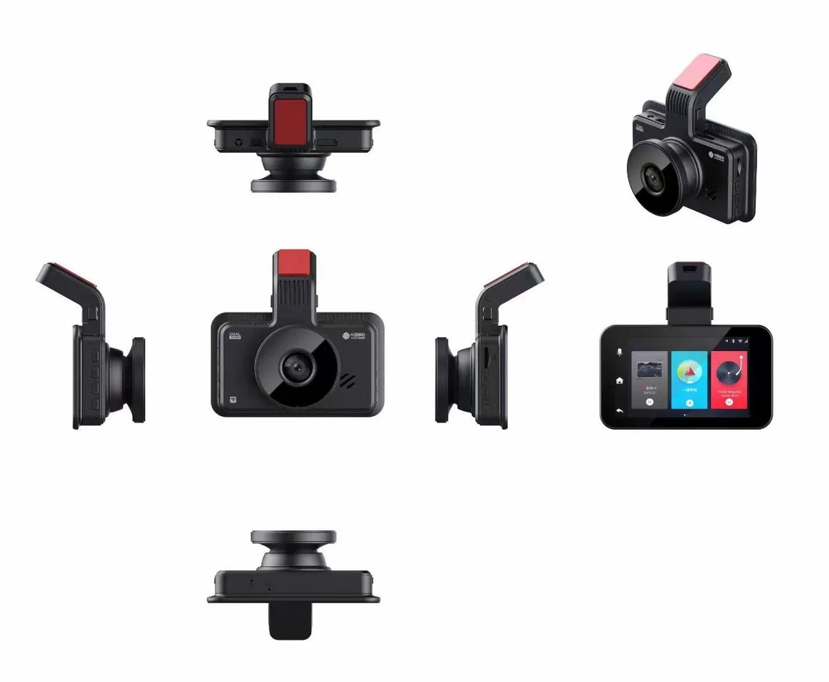 3-inch HD car DVR with dual lens camera for front and rear vehicle recording