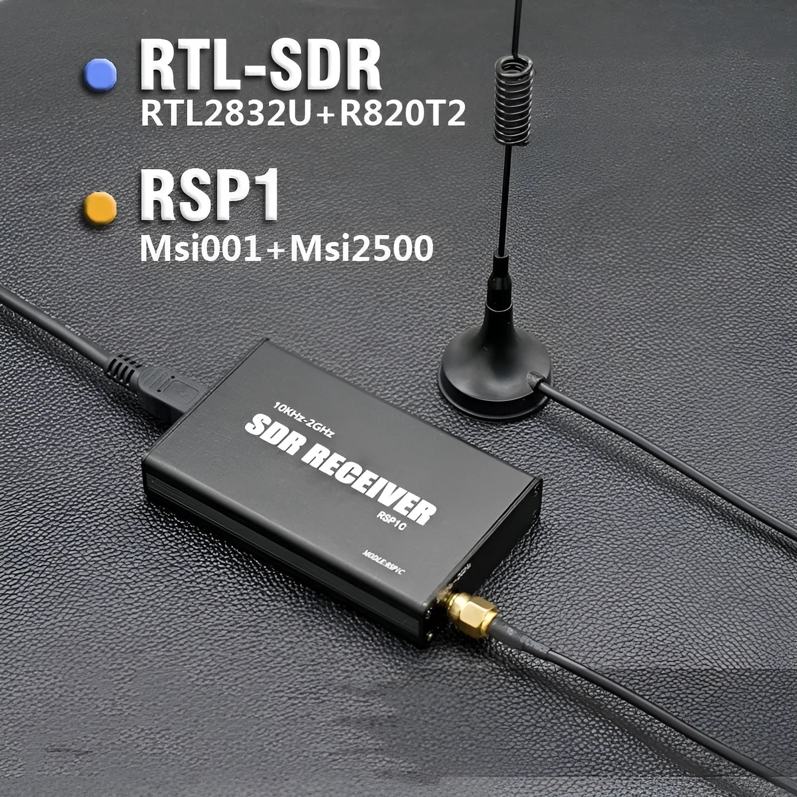 RTL-SDR RTL2832U R820T2 software radio receiver USB dongle for aviation and shortwave