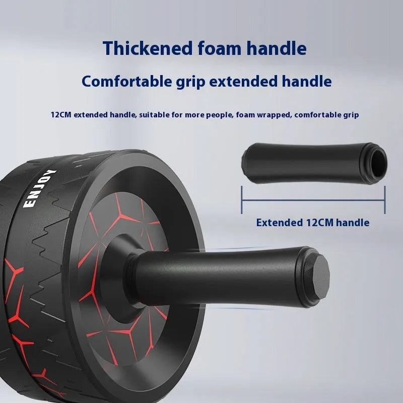 Abdominal wheel fitness equipment for core strengthening exercises with wheel configuration options