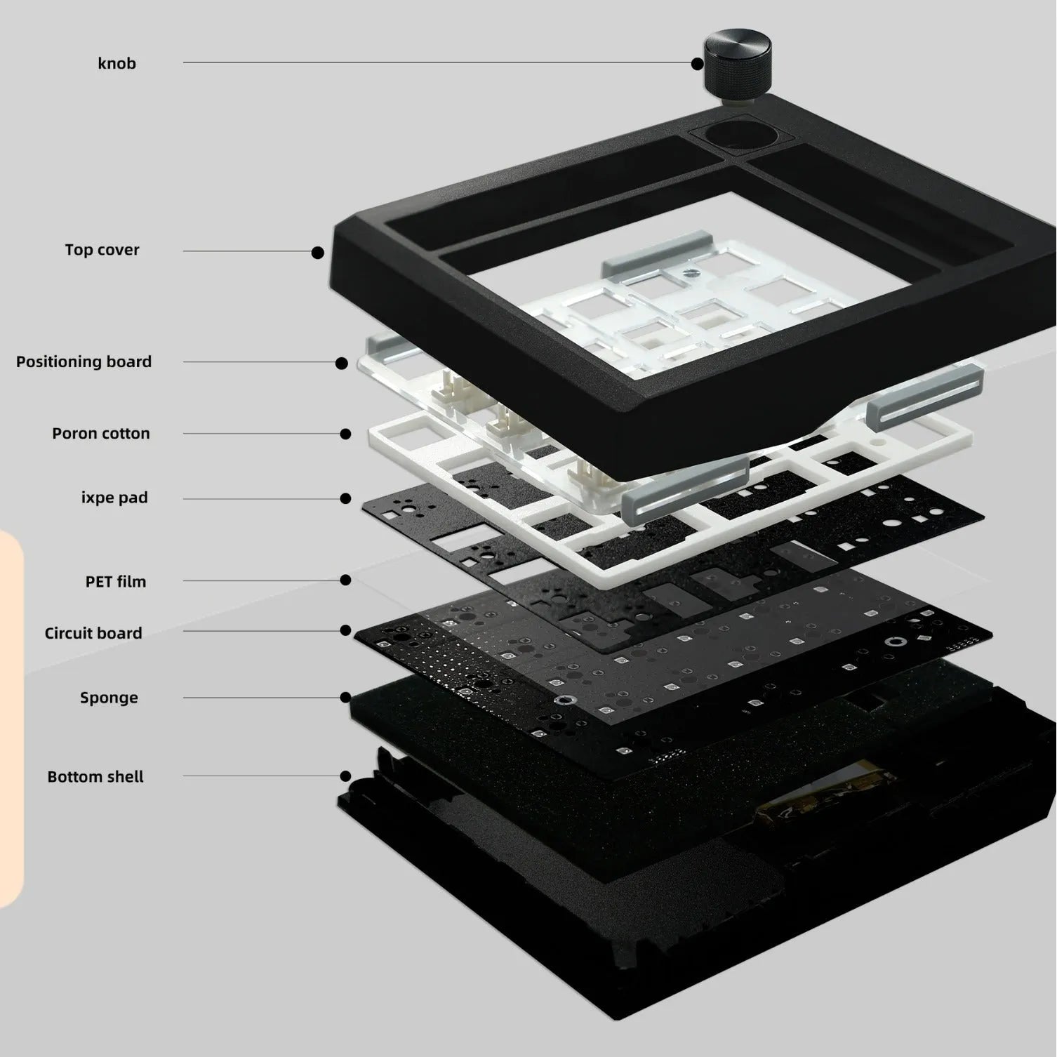Wireless mechanical numeric keyboard in black and white colour options with Bluetooth connectivity