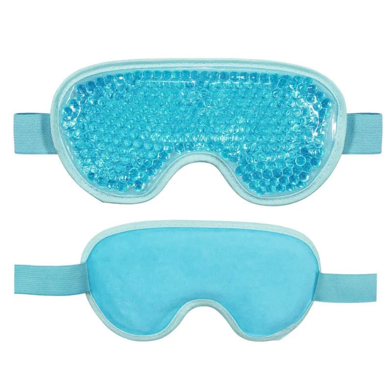 White portable rechargeable eye compress device with included eye mask and data cable