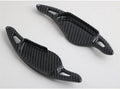 Carbon fibre pattern steering wheel paddle shifter modification part for car interior customisation