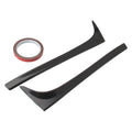 Glossy black ABS plastic rear window side spoiler wing for Volkswagen Golf 7 MK7 car.