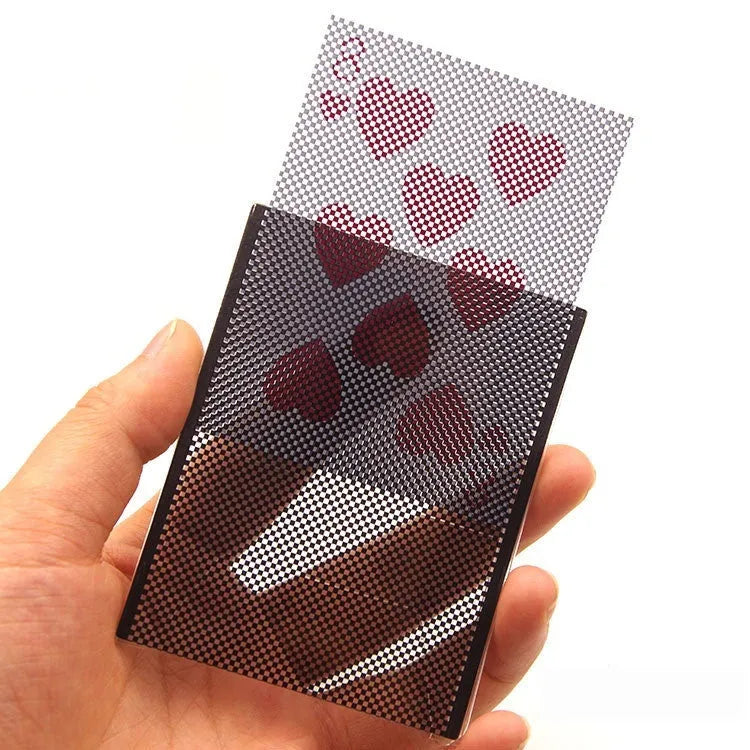 Plastic close performance vacuum exchange playing card magic prop in OPP packing
