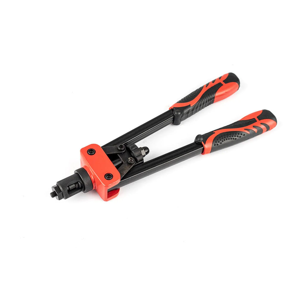 CQ14 model 14-inch long alloy rivet nut pull-setter tool with set of six M3 M4 M5 M6 M8 M10 gun tips.